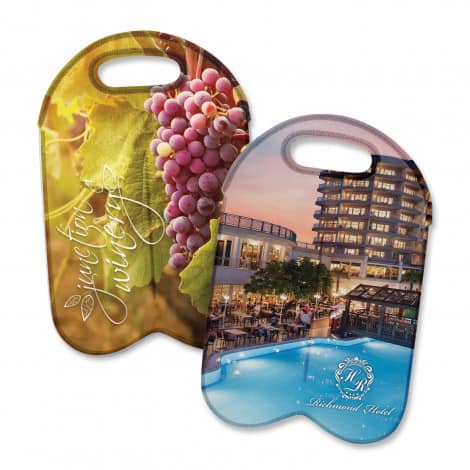 110499 - Neoprene Double Wine Cooler Bag - Full Colour