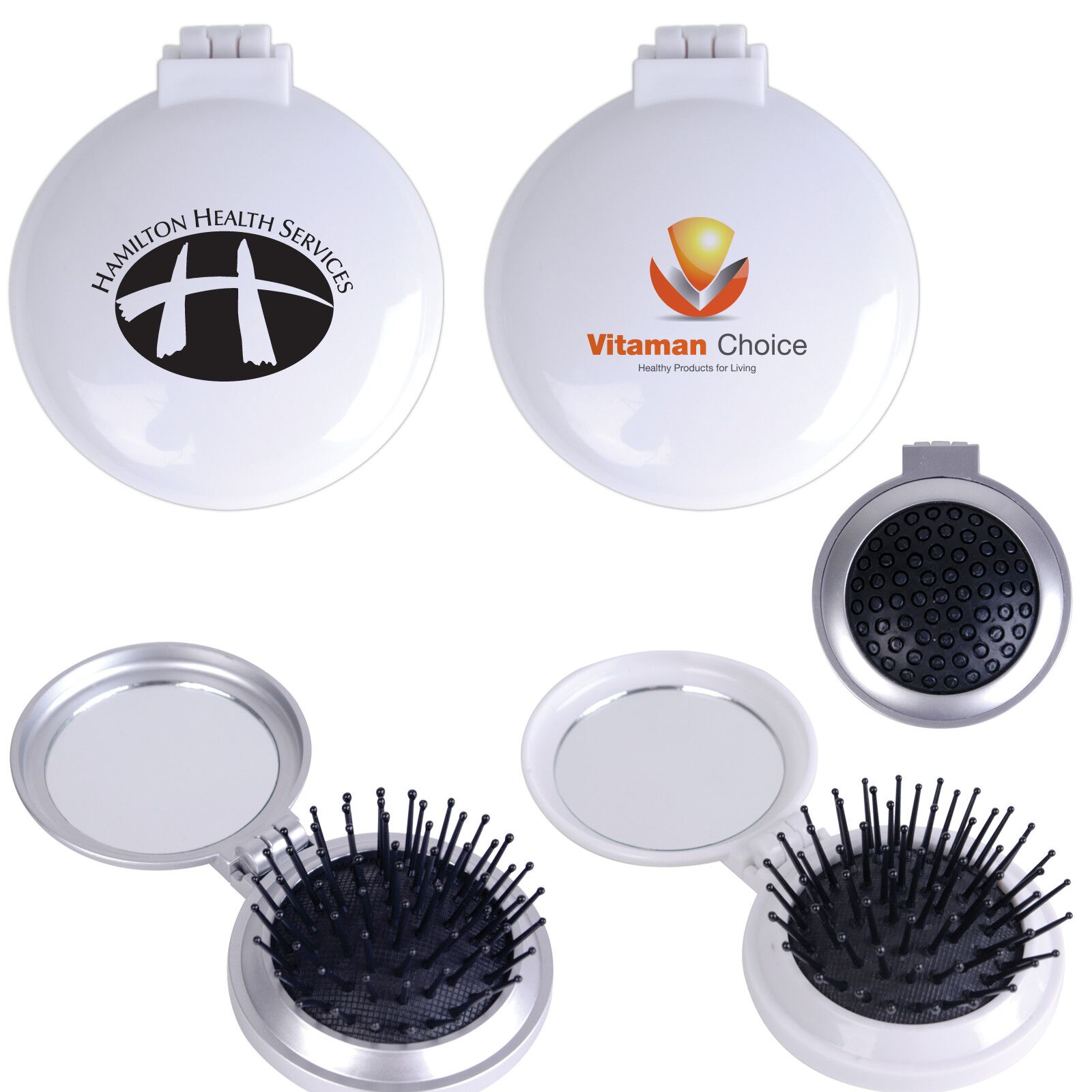 LL1634 Compact Pop Up Brush / Mirror Set