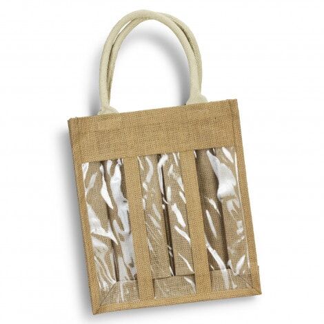 122951 - Serena Jute Triple Wine Carrier - Image 2