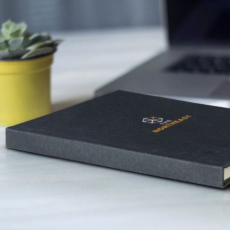 Recycled Cotton Hard Cover Notebook - Image 3