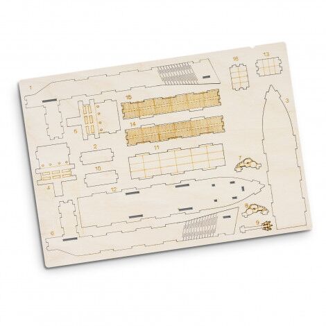BRANDCRAFT Cargo Ship Wooden Model - Image 4