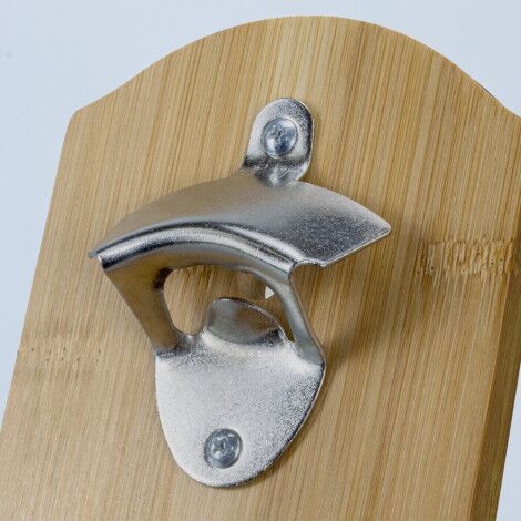 NATURA Bamboo Wall Mounted Bottle Opener - Image 7