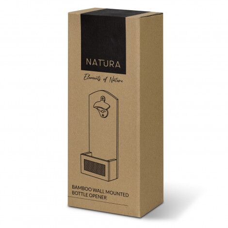 NATURA Bamboo Wall Mounted Bottle Opener - Image 4