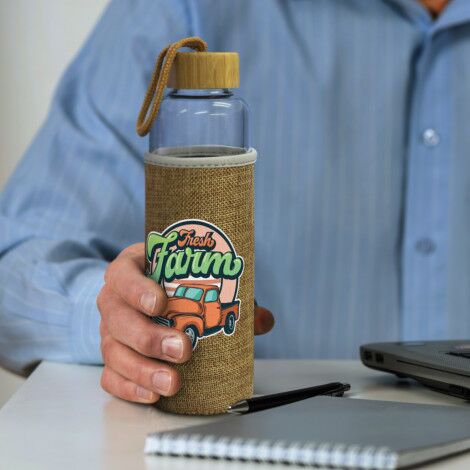 Eden Glass Bottle - Natural Sleeve - Image 3
