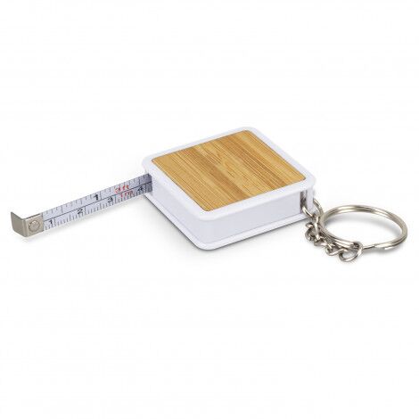 Bamboo Tape Measure Key Ring - Image 4