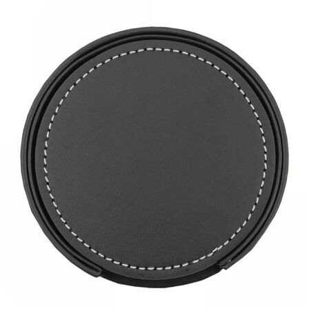 CST010 Franklin Leather Coaster Set of 6 - Image 6