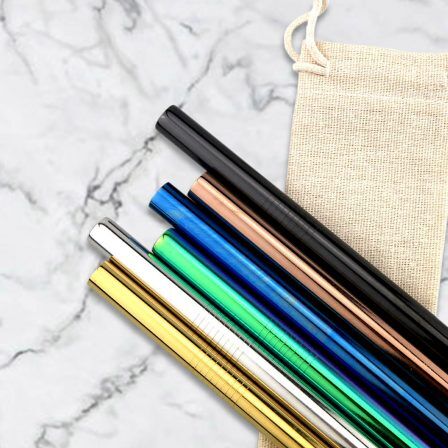 STW007 Stainless Steel Straw 12mm x 215mm