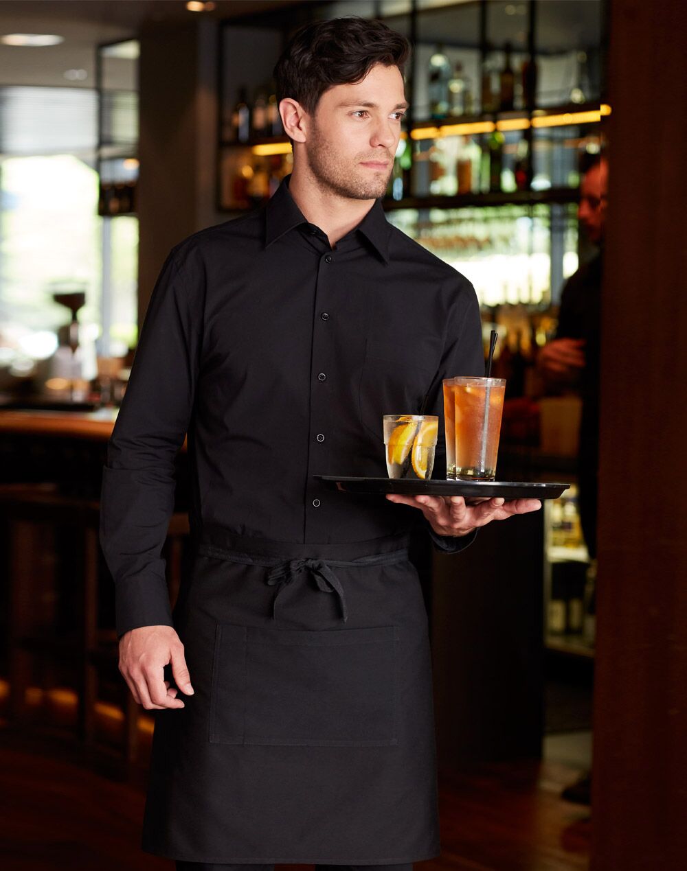 M7020L Men's Cotton/Poly Stretch Long Sleeve Shirt - Image 2