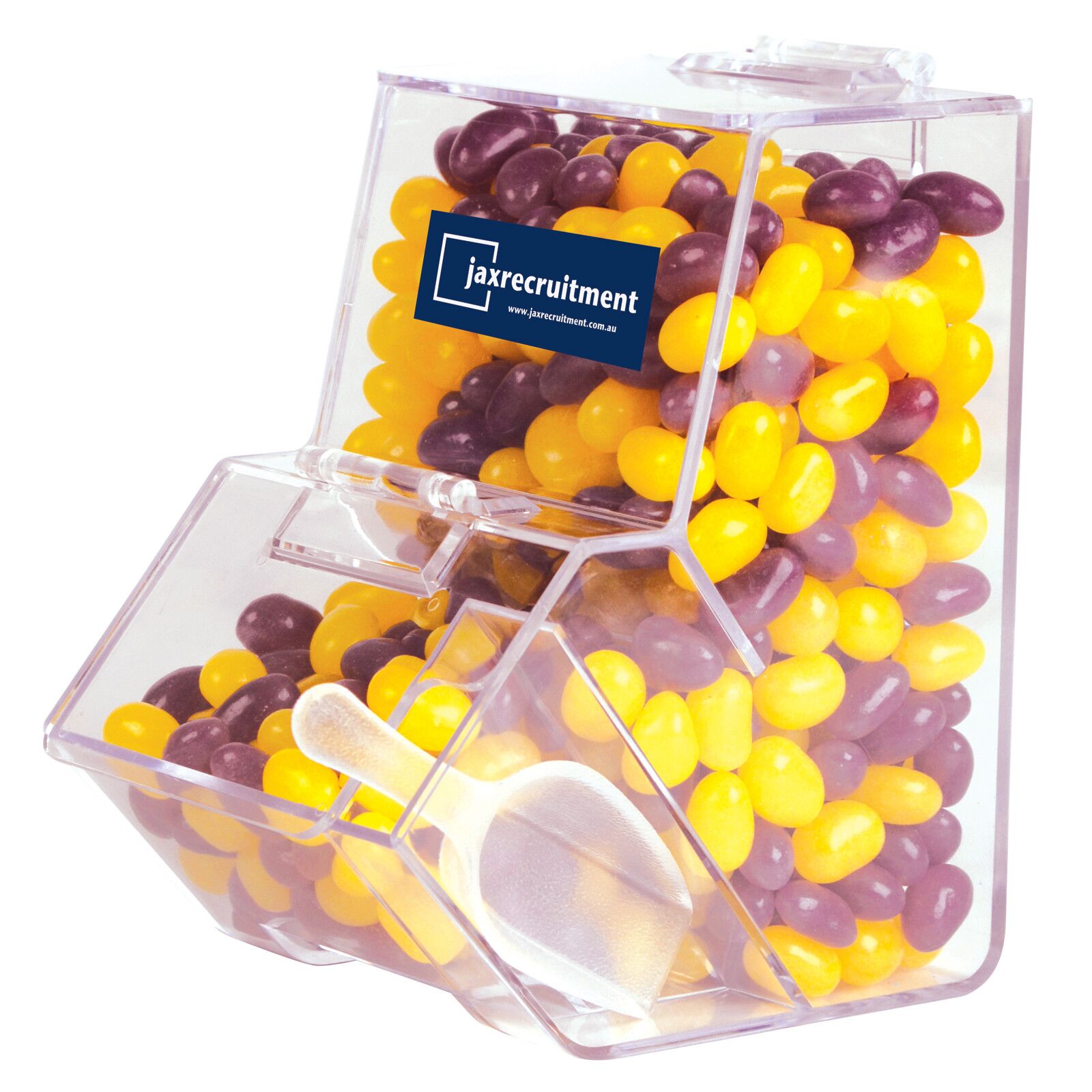 LL4872 Corporate Colour Mini Jelly Beans in Dispenser