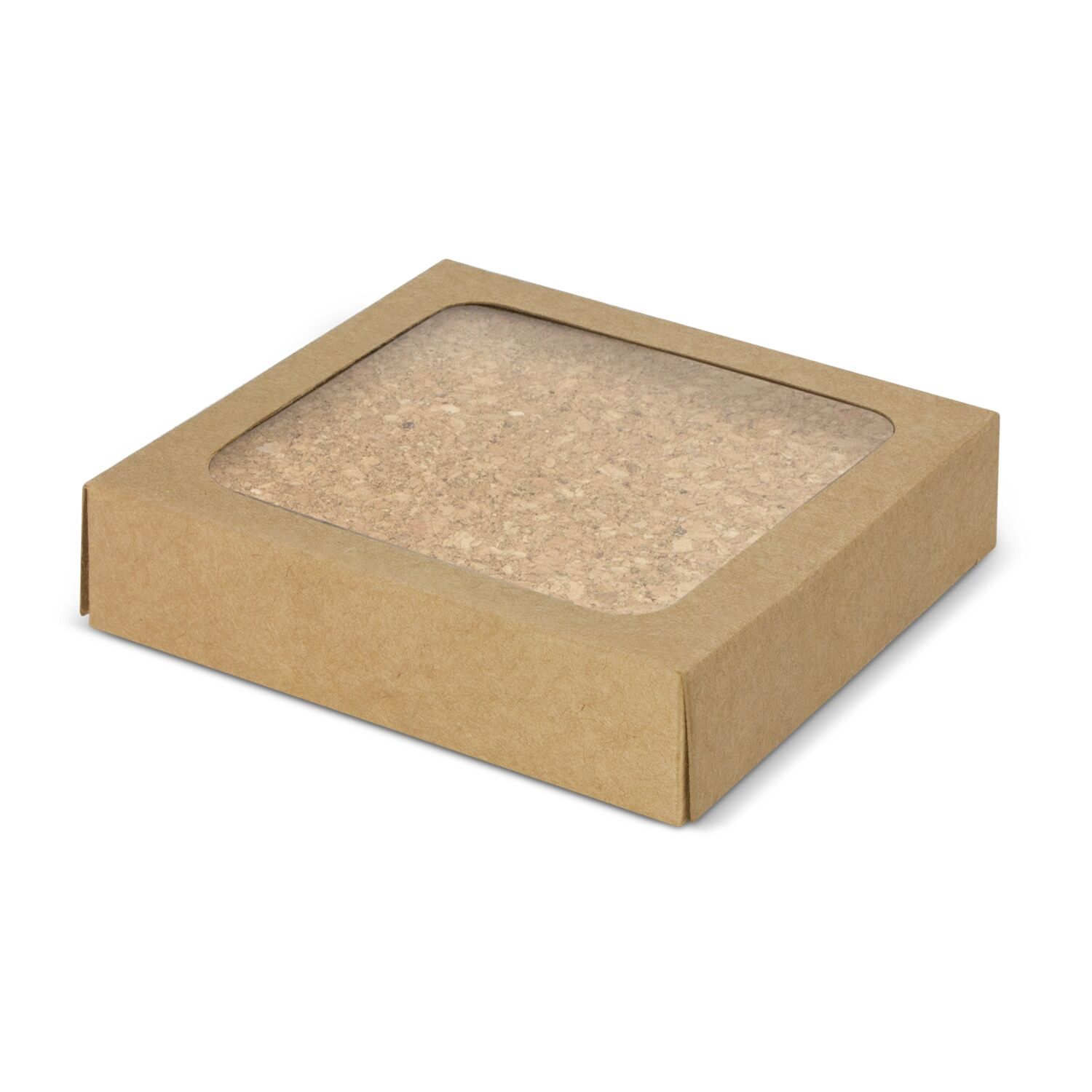 113034 Oakridge Cork Coaster Square Set of 4 - Image 3