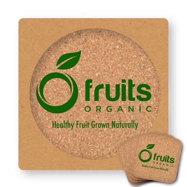 Villa Cork Square Coaster - Set of 4 LL3487