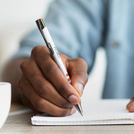 Panama Grip Pen - White Barrel - Image 18