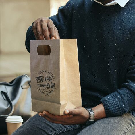 Medium Die Cut Paper Bag Portrait - Image 3