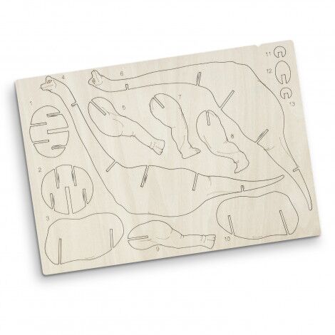 BRANDCRAFT Brachiosaurus Wooden Model - Image 6