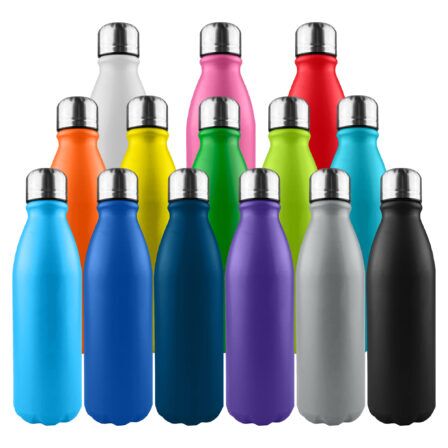 DB044 Komo Shiny Aluminium Drink Bottle Single Wall - Image 2