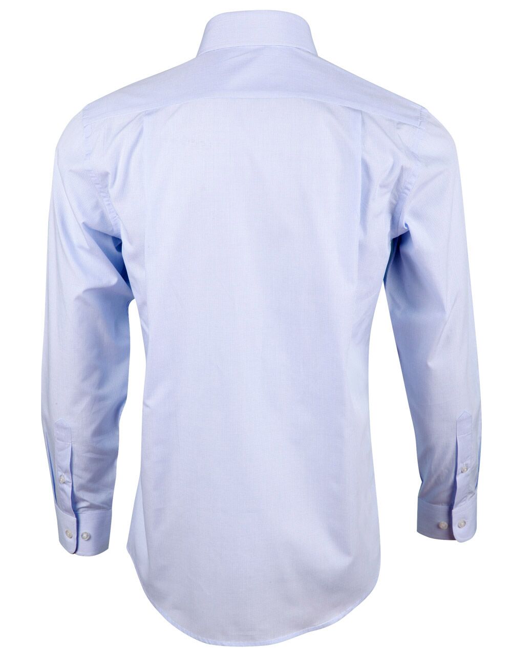 M7362 Men’s Mini Check Premium cotton long sleeve shirt - Image 2