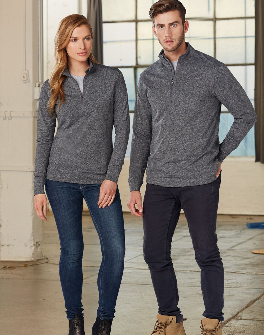FL25 Ultimate Half Zip Long Sleeve Sweat Top- Mens - Image 2