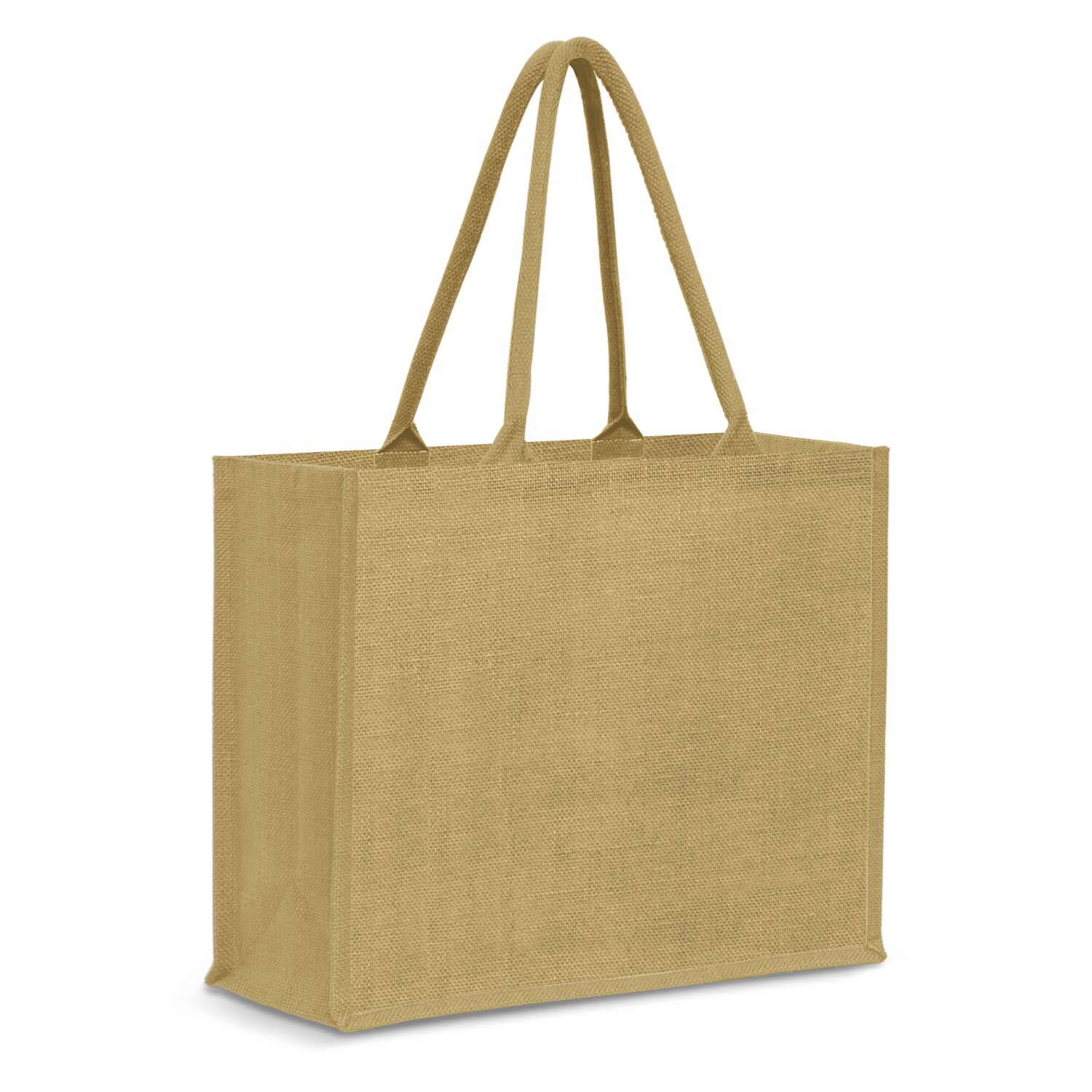 115327 Modena Jute Tote Bag - Colour Match - Image 2