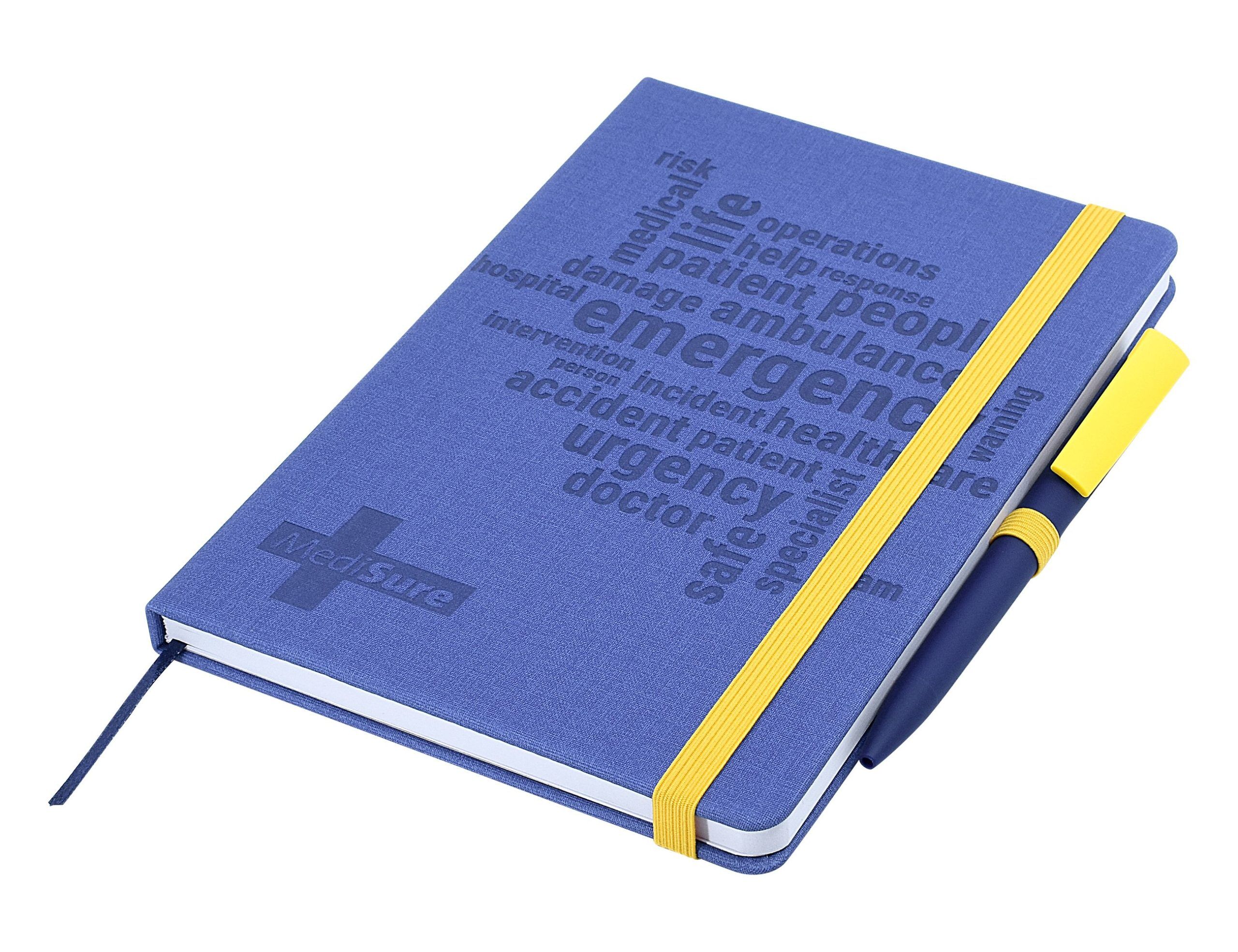 J73AIR Designa Deboss Linen Notebook A5 Air