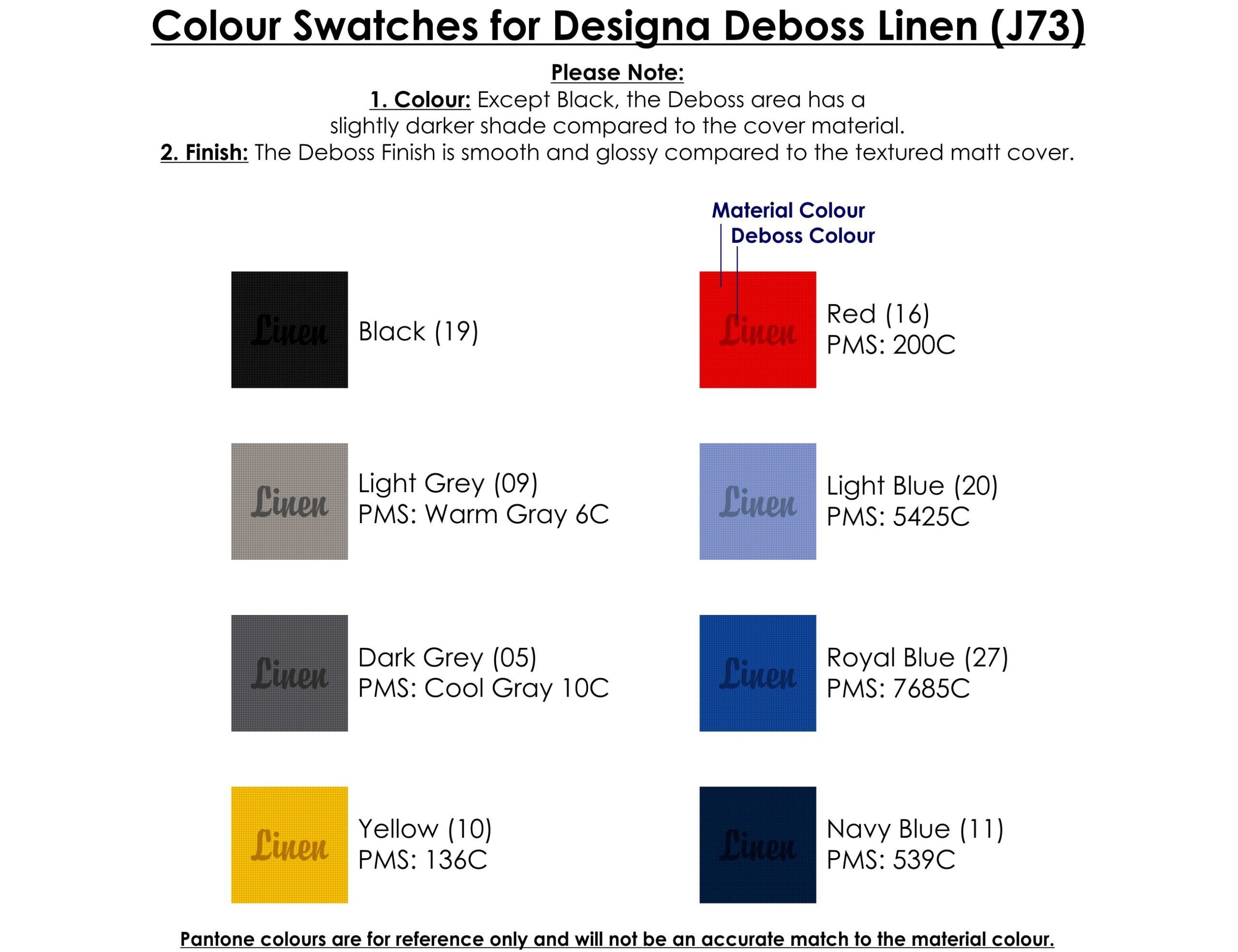 J73AIR Designa Deboss Linen Notebook A5 Air - Image 11