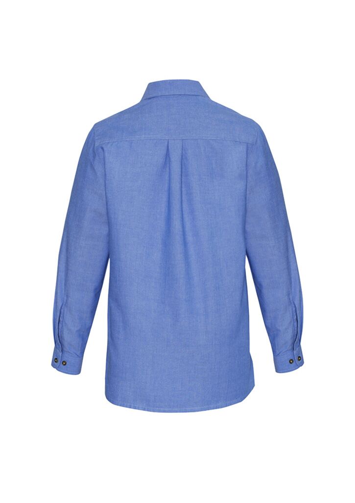 Womens Chambray Long Sleeve Shirt - Image 3