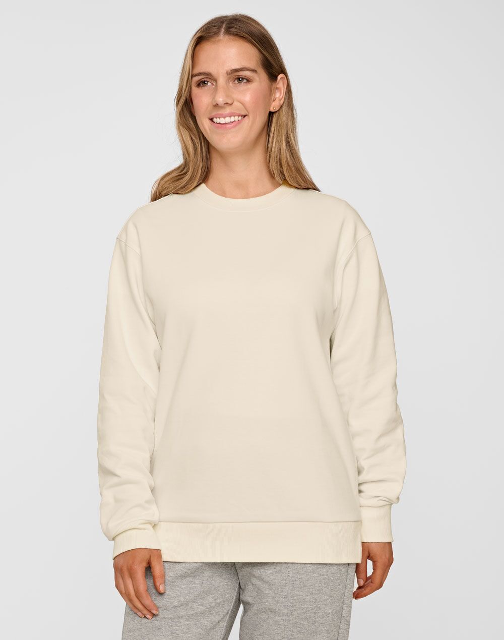 FL05 AIRLAYERED CVC CREW NECK SWEATER Unisex - Image 4
