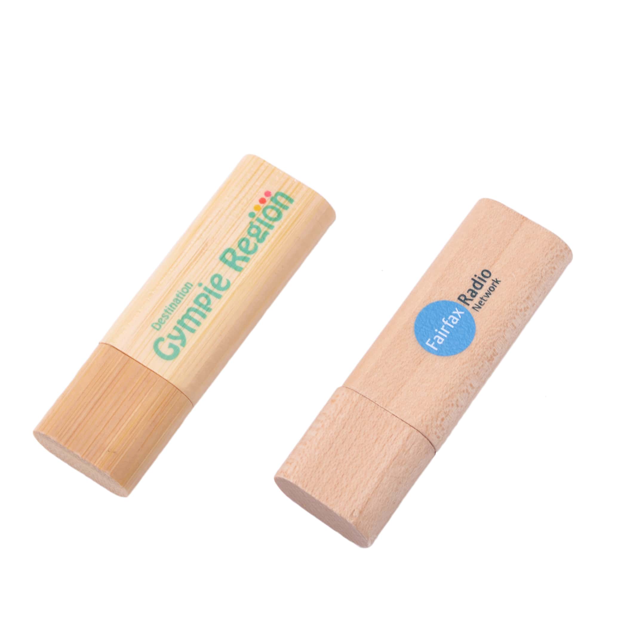 PCUW1 Rounded Wooden Flash Drive - Image 3