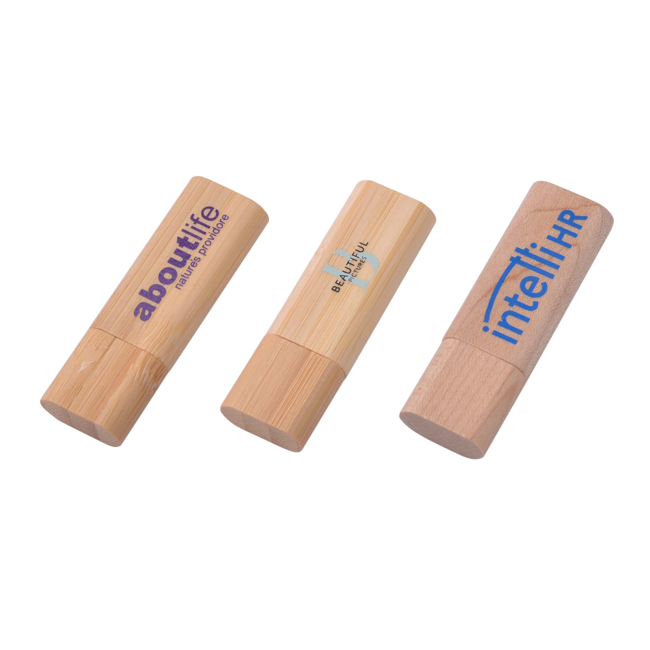 PCUW1 Rounded Wooden Flash Drive
