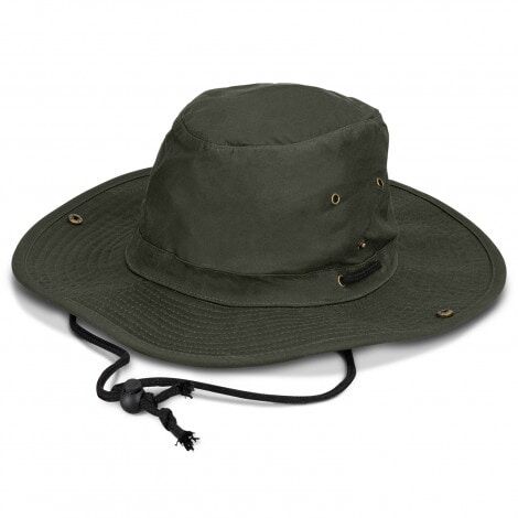 Oilskin Wide Brim Hat - Image 2