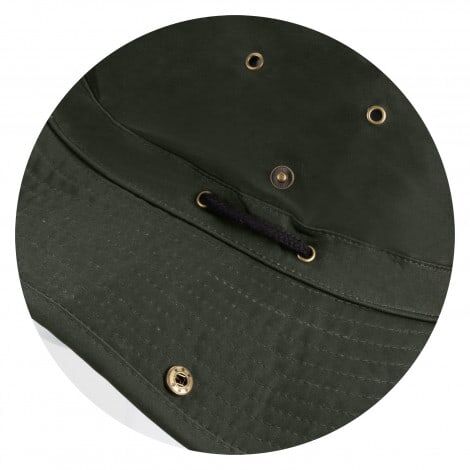 Oilskin Wide Brim Hat - Image 3
